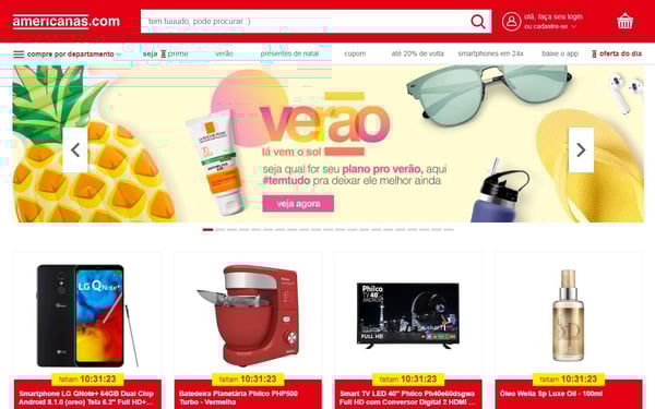 Americanas online market