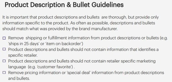 Jet Product Description Guidelines
