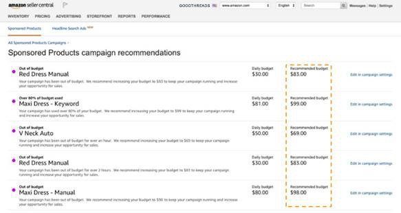Amazon’s Sponsored Product Tailored Recommendations