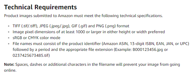 amazon tech requirements