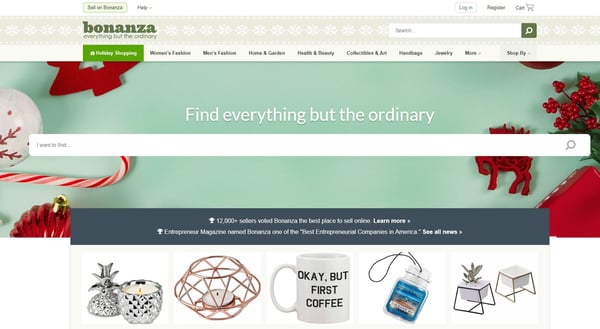 Bonanza online marketplace option