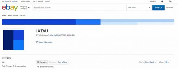 about me page eBay