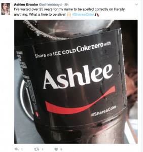 #shareacoke campaign