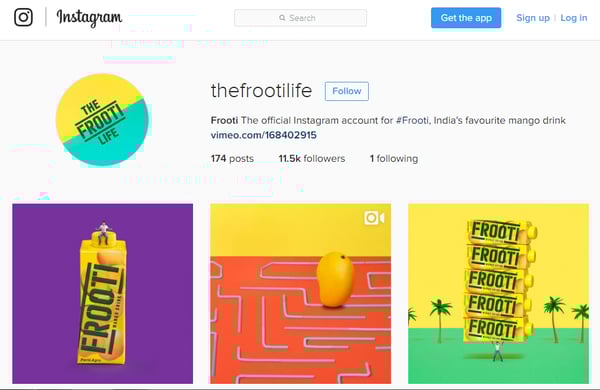 good example of ecommerce on instagram