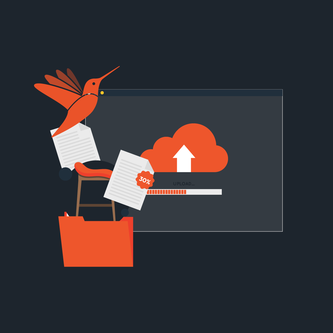 Upload or sync
