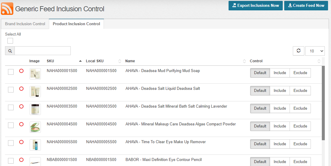 StoreAutomator Generic Feed Inclusion Control