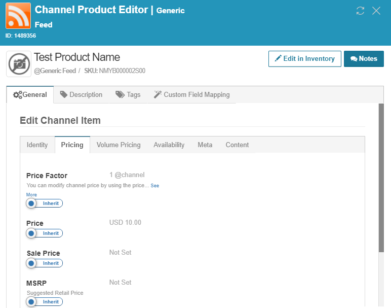 StoreAutomator Channel Product Editor