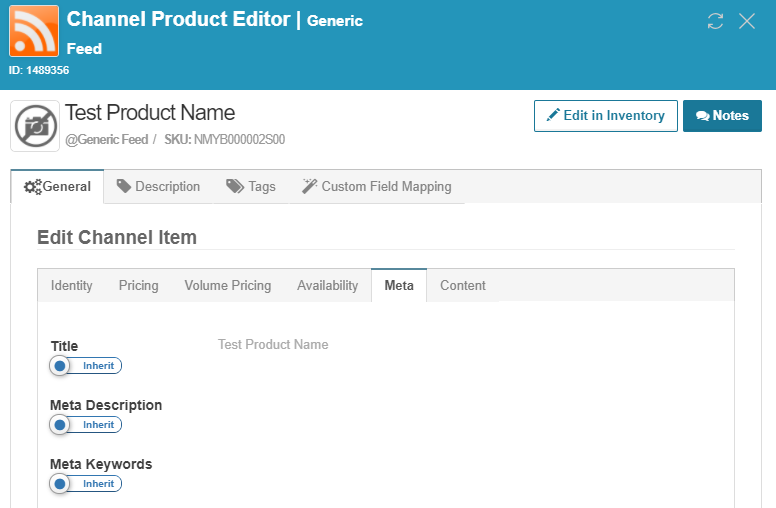 StoreAutomator Channel Product Editor