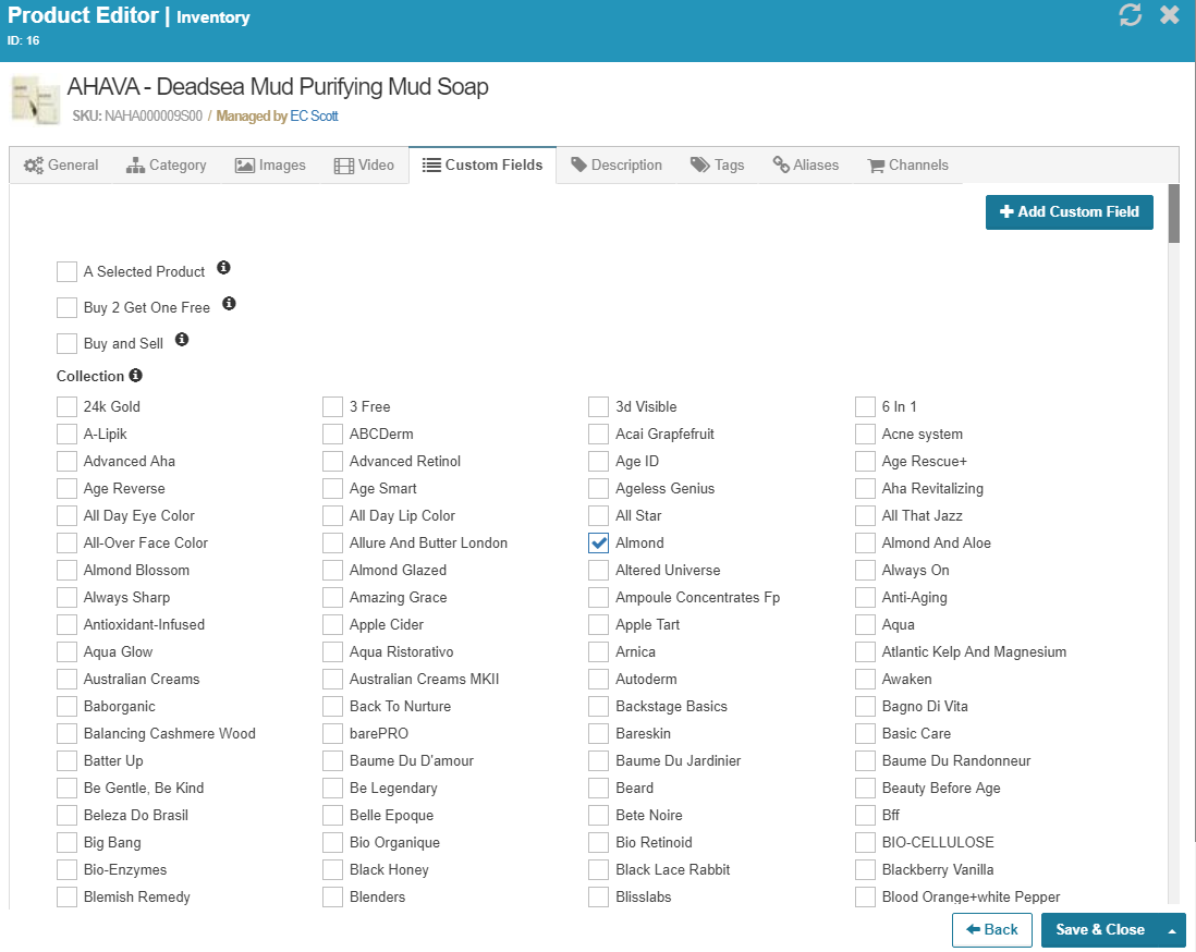 Inventory Product Editor